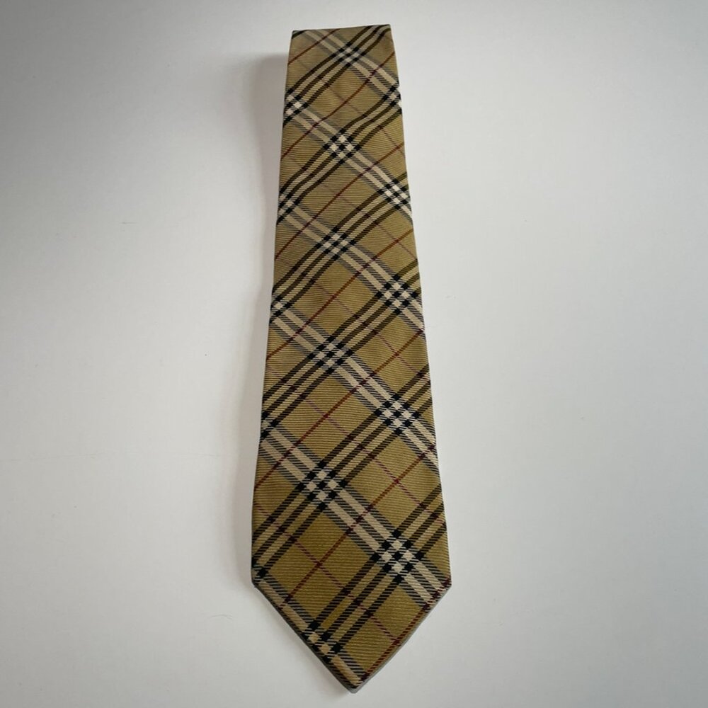 Burberry Classic Tan Plaid Tie